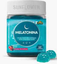 MELATO Frutas Vermelhas 60 gomas Sunflower