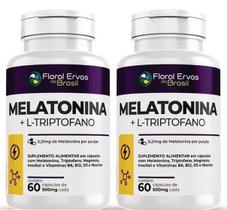 Melato nina Triptofano 120 Cápsulas 500 mg Suplemento Sono Vitamina B6 B12 D3 dormir melhor
