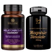 Melatonin Duo Harmony Melatonina + Triptofano (120 caps) - Essential Nutrition + Magnesio
