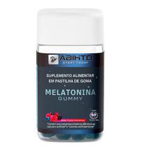 Melatonina em Gomas Abihto com 60 Sabor Frutas Vermelhas Gummy