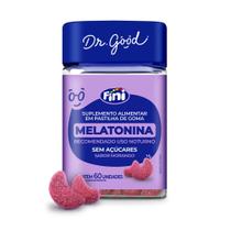 Melatonina Em Gummys 60 Gomas Sabor Morango Dr Good Fini