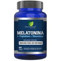 Melatonina + L-Triptofano + Vitaminas Fonte Verde - 60 Cápsulas