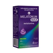 Melatonina Melatonum Max 30ml Em Gotas Sabor Menta Melatonina Melatonum Max 30ml Em Gotas Sabor Menta