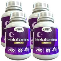 Melatonina Moonlight Pura - 60 Cápsulas De 500Mg Kit 4 Potes