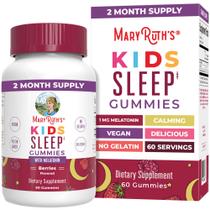 Melatonina Sleep Gummies MaryRuth Organics 1 mg para crianças (60 unidades)