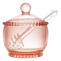 Meleira Com Colher em Cristal de Chumbo Pearl 10x8x7cm - Wp Connect