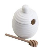 Meleira com Pegador de Porcelana New Bone Mary 9x9 cm - LYOR Meleira com Pegador de Porcelana New Bone Mary 9x9 cm - LYOR