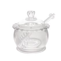 MELEIRA CRISTAL DE CHUMBO C/COLHER DAISY 10x8x7cm - Wolff MELEIRA CRISTAL DE CHUMBO C/COLHER DAISY 10x8x7cm - Wolff