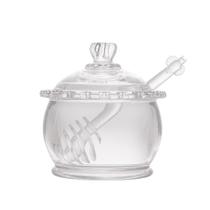 Meleira Cristal De Chumbo C/Colher Daisy 10X8X7Cm