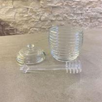 Meleira de Cristal de Chumbo C/ Pegador e Tampa Colmeia 210ml - Lyor