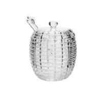 Meleira de Cristal Transparente C/ Pegador e Tampa Bee 210 ml