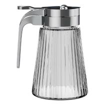 Meleira De Vidro Com Tampa E Dosador Inox Com 270ml Porta Mel Pequeno Meleira De Vidro Com Tampa E Dosador Inox Com 270ml Porta Mel Pequeno