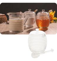 Meleira Porta Mel Comeia C/ Pegador Abelhinha Cristal Lyor