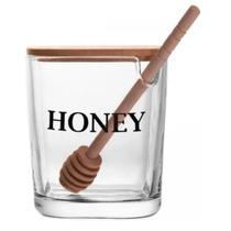 Meleira Wolff Vidro Com Tampa E Pegador De Bambu Basic Meleira Wolff Vidro Com Tampa E Pegador De Bambu Basic