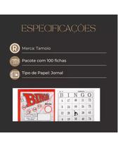 Melhor Blocos De Cartela De Bingo Números 12x11 100 Folhas