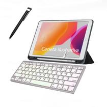 Melhor Capa Teclado Para Tablet Air 3 10.5 A2152 + Canetinha - Duda Store