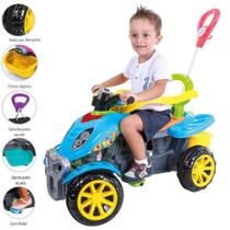 Melhor Carrinho Infantil Quadriciclo Criança Para Passeio Original Com Empurrador Menina/Menino