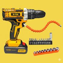 MELHOR Parafusadeira Furadeira 21V PROFISSIONAL Furadeira portátil com acessório MELHOR Parafusadeira Furadeira 21V PROFISSIONAL Furadeira portátil com acessório