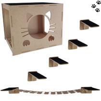 melhor playground para gatos gatil gatificaçao toca degrau prateleira ponte