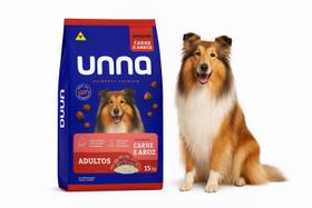 Melhor Ração Unna Premium Adultos Carne E Arroz 15Kg