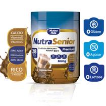 Melhor Suplemento Alimentar para idosos SEM LACTOSE e SEM AÇÚCAR - Nutra Senior Premium 800g - Completo