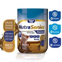 Melhor Suplemento Alimentar para idosos SEM LACTOSE e SEM AÇÚCAR - Nutra Senior Premium 800g - Completo