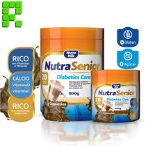 Melhor Suplemento Alimentar ZERO AÇÚCAR Nutra Senior 50+ Diabetics Care 400g - Nutramilk