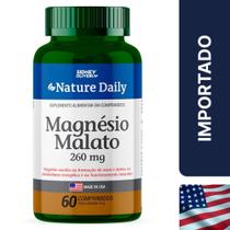 Melhora a memorária e reduz a insônia - Magnésio Malato 260 mg-60 Comprimidos - Mais vendido - Sidney Oliveira
