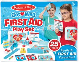 Melissa &amp Doug Get Well First Aid Kit Play Set 25 Peças de Brinquedo - Melissa & Doug