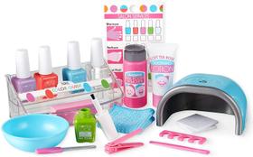 Melissa &amp Doug Love Your Look Pretend Nail Care Play Set 22 Peças para Play Mani-Pedis sem bagunça (NÃO contém cosméticos reais), rosa