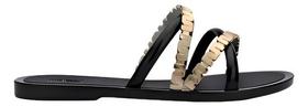 Melissa Chinelo Golden Rasteira + Bolsa -