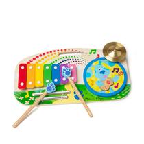 Melissa & Doug Blue's Clues & You! Placa de criador de música de madeira (5 instrumentos)