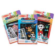 Melissa & Doug Paw Patrol - Kit com 3 Desenhos de Scratch Art