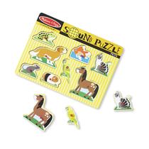 Melissa & Doug Quebra-cabeça Sonoro de Animais (8 peças)