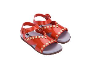 Melissa Sandália Ciao Sandal Anglo Mania Vivienne Westwood 32969 Cinza/Vermelho 35