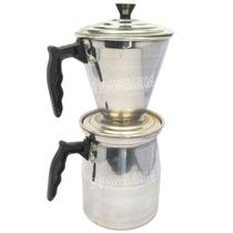 Meliteira Cafeteira e suporte para filtro - alumínio polido caneco Meliteira Cafeteira e suporte para filtro - alumínio polido caneco