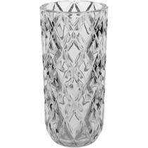 MELLIONE VASO DECORATIVO ENFEITE CASA 28x14x14cm CRISTAL ECO TRANSPARENTE