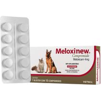 Meloxinew 4,0 Mg Cães e Gatos 10 Comprimidos - Vetnil Meloxinew 4,0 Mg Cães e Gatos 10 Comprimidos - Vetnil