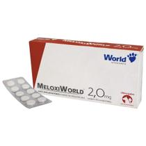Meloxiworld 2,0mg cartucho blister c/10 comprim world pet