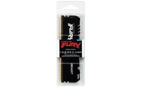 Mem ddr4 32gb 2666mhz kingston fury beast rgb preto kf426c16bb2a/32