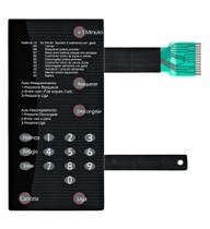 Membrana teclado Para Microondas Brastemp Bmp 31 Sem Dourar Preta 9.7X19.4 cm Membrana teclado Para Microondas Brastemp Bmp 31 Sem Dourar Preta 9.7X19.4 cm