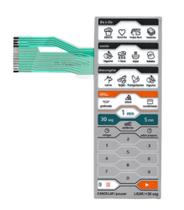 Membrana teclado Para Microondas Midea Mtag 31 Mtag32 Liva 25 Litros