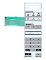 Membrana teclado Para Microondas Midea Mtfb 21 Mtfb 22 Branca