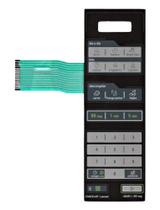 Membrana teclado Para Microondas Midea Mtfe 21 Mtfe 22 Mtrs 21 Mtrs 22 espelhada