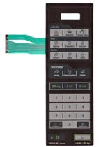 Membrana teclado Para Microondas Midea Mtfe 41 Mtfe 42 Mtrs 41 Mtrs 42 espelhada