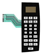 Membrana teclado Para Microondas Philco Pms 32 Preta 21x7.5 Cm