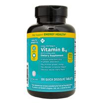 Membros do suplemento marcam 300 comprimidos de vitamina B12 e metilcobalamina
