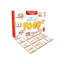 Memo Food-Jogo Memória bilíngue- 40 pç - Coluna - Pais e filhos