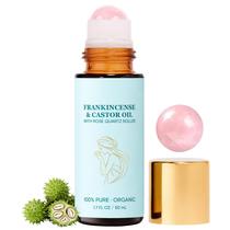 MEMOCORE Óleo de Rícino com Roller de Quartzo Rosa 50 ml Orgânico MEMOCORE Óleo de Rícino com Roller de Quartzo Rosa 50 ml Orgânico