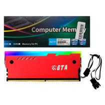 Memoria 16Gb Ddr4 3200 Cl22 1.2v Desktop C/ Dissipador RGB GT16G3200L20DCR GTA Tech